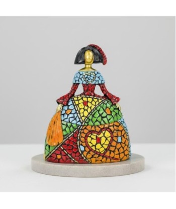 Figura Decorativa Menina Pop Art Resina - Diseño Moderno y Colorido para Decoración del Hogar, Ideal para Regalo