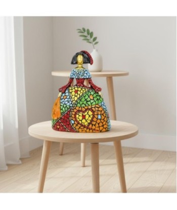 Figura Decorativa Menina Pop Art Resina - Diseño Moderno y Colorido para Decoración del Hogar, Ideal para Regalo