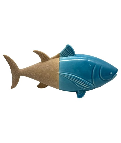 Figura Decorativa de Pez Azul para Hogar, Decoración Náutica, Adorno de Resina, Estilo Marinero, Ideal Regalo