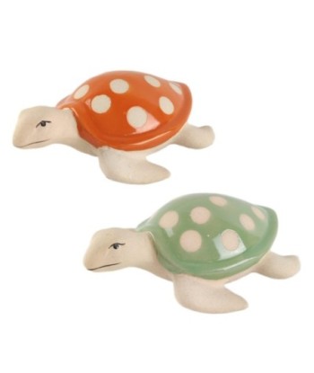 Figura Decorativa Tortuga de Cerámica, Diseño Marinero, Adorno Multicolor para Hogar, Oficina, Regalo Original