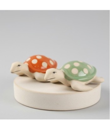 Figura Decorativa Tortuga de Cerámica, Diseño Marinero, Adorno Multicolor para Hogar, Oficina, Regalo Original