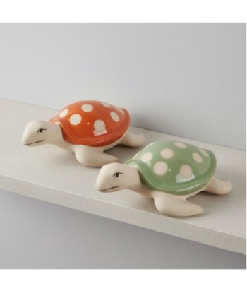 Figura Decorativa Tortuga de Cerámica, Diseño Marinero, Adorno Multicolor para Hogar, Oficina, Regalo Original