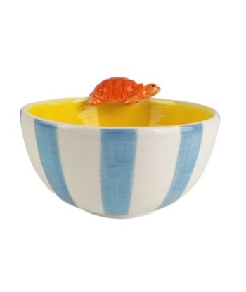 Cuenco decorativo tortuga cerámica azul, diseño marinero, perfecto para decoración del hogar, regalo original Cuenco decorativo tortuga cerámica azul, diseño marinero, perfecto para decoración del hogar, regalo original