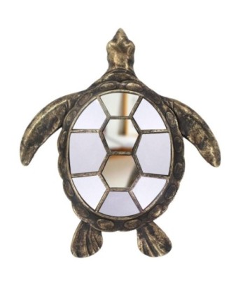 Adorno de Pared Tortuga con Espejo Decorativo Moderno para Hogar y Oficina, Diseño Elegante y Único