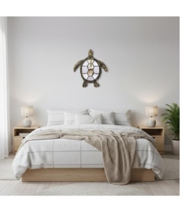 Adorno de Pared Tortuga con Espejo Decorativo Moderno para Hogar y Oficina, Diseño Elegante y Único