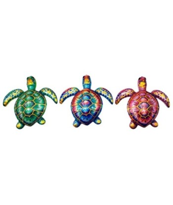 Adorno Pared Tortuga Tropical Set 3 Piezas Decoración Interior y Exterior, Estilo Jardín, Figura Decorativa Resina