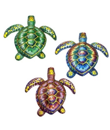Adorno de Pared Tortuga Decorativa Set 3 Unidades Diseño Tropical para Jardín y Hogar