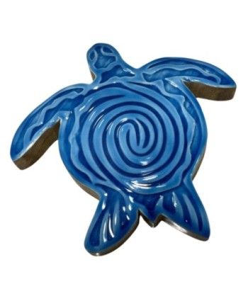 Figura Decorativa Tortuga Marinera de Madera - Decoración Náutica para Hogar, Oficina o Jardín - Ideal Regalo