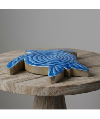 Figura Decorativa Tortuga Marinera de Madera - Decoración Náutica para Hogar, Oficina o Jardín - Ideal Regalo