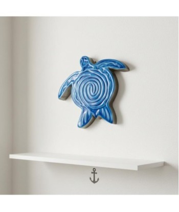 Figura Decorativa Tortuga Marinera de Madera - Decoración Náutica para Hogar, Oficina o Jardín - Ideal Regalo