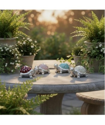 Figura de Tortuga Decorativa Resina Multicolor, Miniatura Clásica para Decoración del Hogar, Ideal Regalo Original