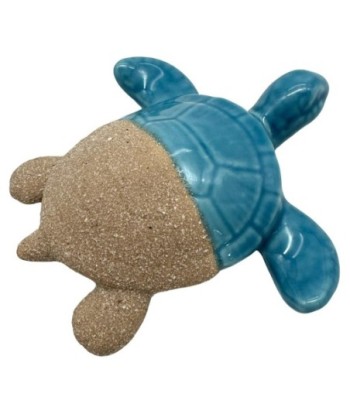 Figura Decorativa Tortuga Azul Resina, Adorno Marinero, Decoración Hogar, Regalo Original, Estilo Náutico, Detalle