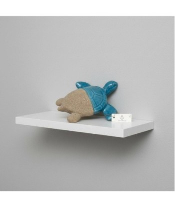 Figura Decorativa Tortuga Azul Resina, Adorno Marinero, Decoración Hogar, Regalo Original, Estilo Náutico, Detalle