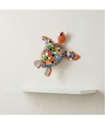 Figura Decorativa de Tortuga Multicolor de Resina - Arte Moderno Pop Art para Decoración de Hogar y Oficina