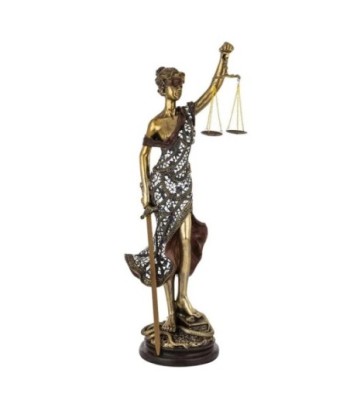 Figura de Diosa Griega Justicia en Resina, Estatua Clásica Decorativa para Hogar y Oficina, Inspiración en Mitología