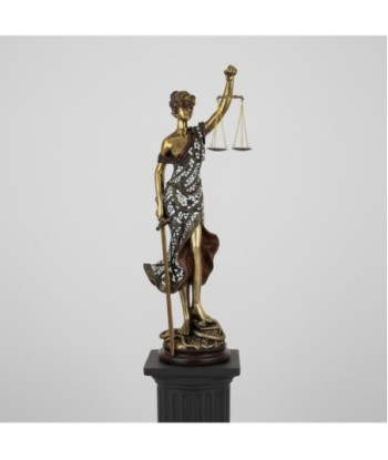 Figura de Diosa Griega Justicia en Resina, Estatua Clásica Decorativa para Hogar y Oficina, Inspiración en Mitología
