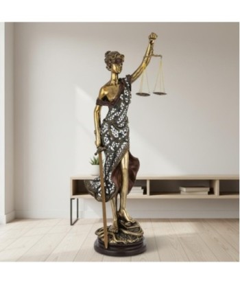 Figura de Diosa Griega Justicia en Resina, Estatua Clásica Decorativa para Hogar y Oficina, Inspiración en Mitología