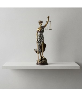 Figura de Diosa Griega Justicia en Resina, Estatua Clásica Decorativa para Hogar y Oficina, Inspiración en Mitología