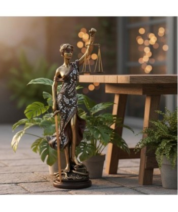 Figura de Diosa Griega Justicia en Resina, Estatua Clásica Decorativa para Hogar y Oficina, Inspiración en Mitología