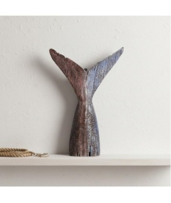 Figura Decorativa Cola de Ballena Gris, Adorno Marinero para Hogar, Ideal para Decoración Náutica y Regalo Original