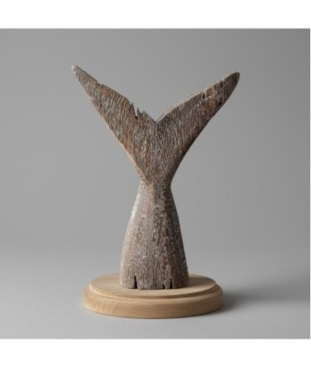 Figura Decorativa Marinera Cola de Ballena Gris - Adorno Náutico para Hogar - Escultura Estilo Marino