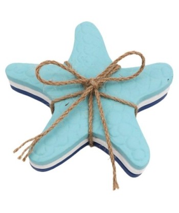 Set de 3 Figuras de Estrellas Decorativas para Hogar, Estilo Marinero, Decoración Náutica, Ideal para Regalo,