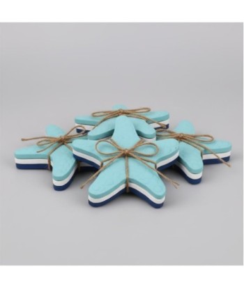 Set de 3 Figuras de Estrellas Decorativas para Hogar, Estilo Marinero, Decoración Náutica, Ideal para Regalo,