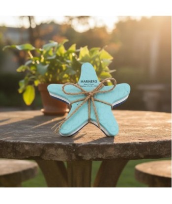 Set de 3 Figuras de Estrellas Decorativas para Hogar, Estilo Marinero, Decoración Náutica, Ideal para Regalo,