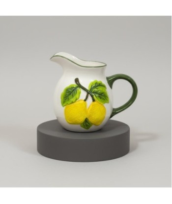 Jarra Decorativa Cerámica Limones Diseño Mediterráneo, Jarra de Agua para Cocina y Comedor, Regalo Original y