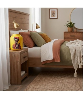 Jarrón Decorativo Mujer con Flores para Hogar, Diseño Moderno, Ideal para Sala, Dormitorio, Regalo Original