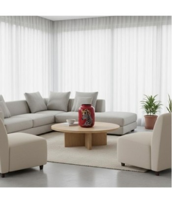 Jarrón Decorativo de Metal Diseño Cebra para Decoración Moderna - Ideal para Salón, Oficina o Regalo Original