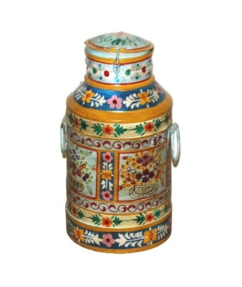 Jarrón Decorativo Estilo India para Sala de Estar, Jarrón de Metal Elegante para Decoración de Interiores