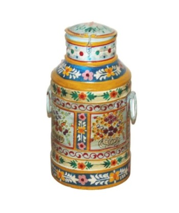 Jarrón Decorativo de Metal Estilo India para Hogar, Decoración Moderna, Ideal para Salón, Oficina, Regalo Original