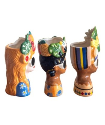 Jarrón Decorativo Busto Mujer, Set de 3, Arte Moderno para Decoración de Interiores, Estilo Elegante y Sofisticado