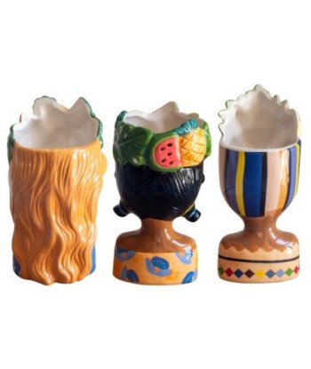 Jarrón Decorativo Busto Mujer, Set de 3, Arte Moderno para Decoración de Interiores, Estilo Elegante y Sofisticado