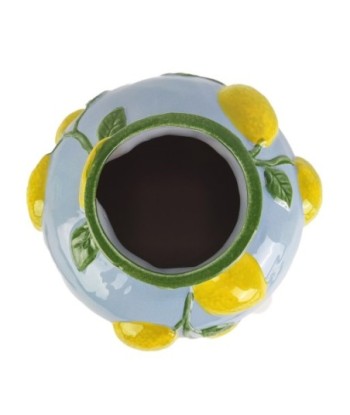 Jarrón Decorativo de Porcelana con Diseño de Limones para Decoración Interior, Perfecto para Cocina y Sala de Jarrón Decorativo de Porcelana con Diseño de Limones para Decoración Interior, Perfecto para Cocina y Sala de