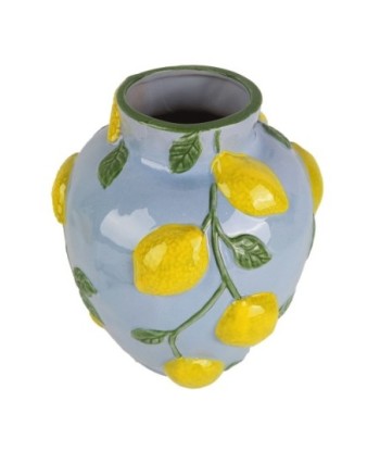 Jarrón Decorativo de Porcelana con Diseño de Limones para Decoración Interior, Perfecto para Cocina y Sala de Jarrón Decorativo de Porcelana con Diseño de Limones para Decoración Interior, Perfecto para Cocina y Sala de