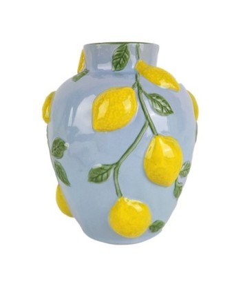 Jarrón Decorativo de Porcelana con Diseño de Limones para Decoración Interior, Perfecto para Cocina y Sala de Jarrón Decorativo de Porcelana con Diseño de Limones para Decoración Interior, Perfecto para Cocina y Sala de
