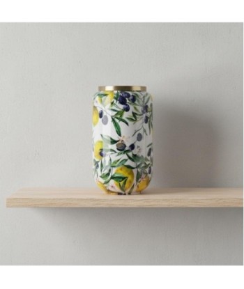 Jarrón Decorativo de Limones y Aceitunas - Estilo Mediterráneo para Decoración de Hogar - Accesorio Elegante Jarrón Decorativo de Limones y Aceitunas - Estilo Mediterráneo para Decoración de Hogar - Accesorio Elegante