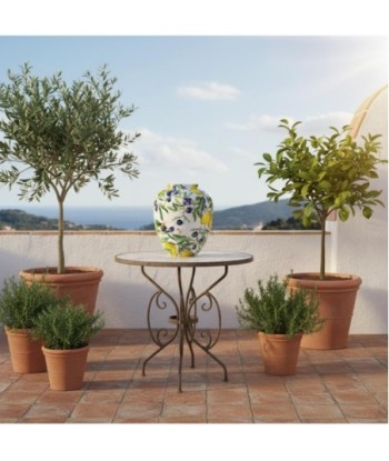 Jarrón Decorativo Limones y Aceitunas, Diseño Elegante para Hogar, Centro de Mesa Moderno, Decoración Interior Jarrón Decorativo Limones y Aceitunas, Diseño Elegante para Hogar, Centro de Mesa Moderno, Decoración Interior