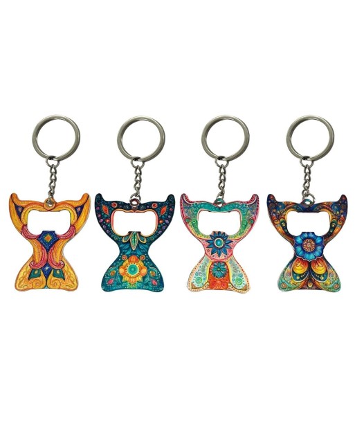Llavero Abridor de Botellas Diseño Cola de Ballena, Accesorio Multifuncional Original, Regalo Ideal para Amantes
