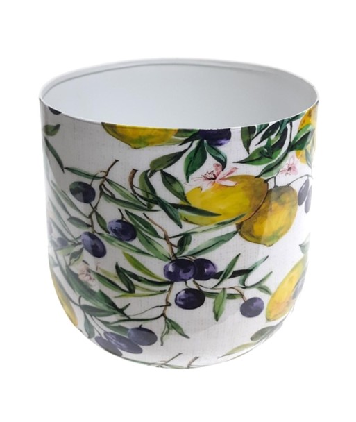 Macetero Decorativo para Interior y Exterior con Diseño de Limones y Aceitunas - Ideal para Plantas y Flores Macetero Decorativo para Interior y Exterior con Diseño de Limones y Aceitunas - Ideal para Plantas y Flores