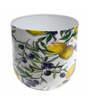 Macetero Decorativo para Interior y Exterior con Diseño de Limones y Aceitunas - Ideal para Plantas y Flores Macetero Decorativo para Interior y Exterior con Diseño de Limones y Aceitunas - Ideal para Plantas y Flores