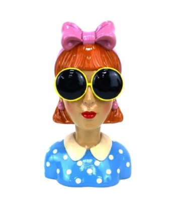 Macetero Busto Mujer Decorativo para Interior y Exterior, Jarrón de Resina, Diseño Artístico, Ideal para Plantas