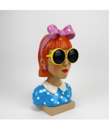 Macetero Busto Mujer Decorativo para Interior y Exterior, Jarrón de Resina, Diseño Artístico, Ideal para Plantas