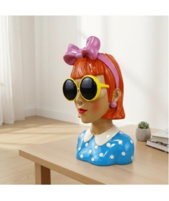 Macetero Busto Mujer Decorativo para Interior y Exterior, Jarrón de Resina, Diseño Artístico, Ideal para Plantas
