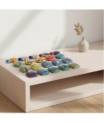 Imán Decorativo de Cerámica 16 Piezas, Diseño Étnico India, Regalo Perfecto para Hogar y Oficina