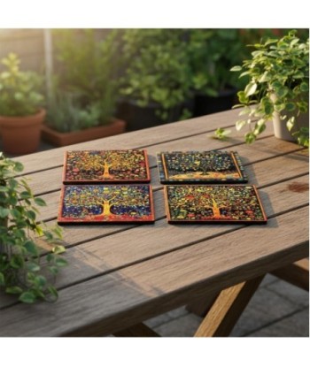 Imán Decorativo Árbol de la Vida, Set de 4 Diseño Magnético, Regalo Original para Hogar y Oficina