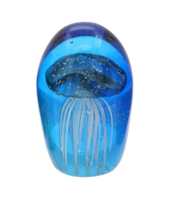 Pisapapel Medusa Decorativo en Vidrio Azul - Accesorio de Oficina Elegante y Moderno para Escritorio y Estudio