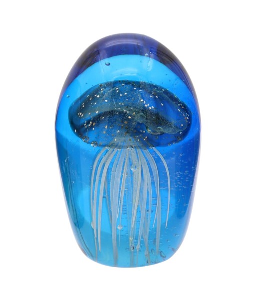 Pisapapel Medusa Decorativo en Vidrio Azul - Accesorio de Oficina Elegante y Moderno para Escritorio y Estudio